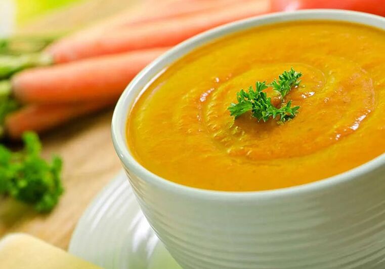 Vegetable puree soup sa diyeta para sa gota