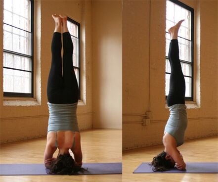 yoga headstand para sa pagbaba ng timbang